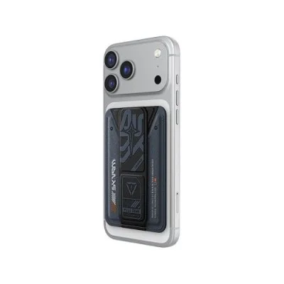 SkinArma Kado Aegis Wallet Mag-Charge Card Holder With Grip Stand - Navy